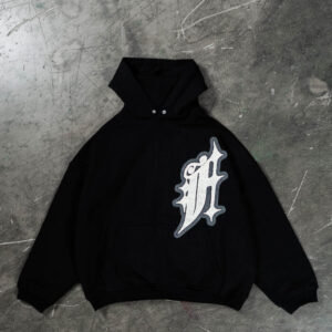 Favela Big F Snap Button Hoodie Schwarz