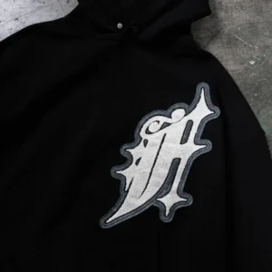 Favela Big F Snap Button Hoodie Schwarz