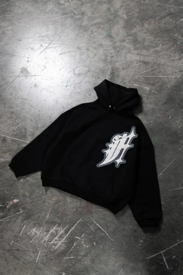 Favela Big F Snap Button Hoodie Schwarz