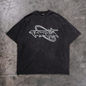 Favela Future 2 Schwarz Gewaschenes T-Shirt