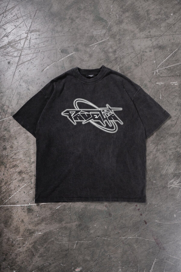 Favela Future 2 Schwarz Gewaschenes T-Shirt