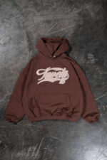 Favela Neuer 3D Druckknopf Hoodie Kaffee