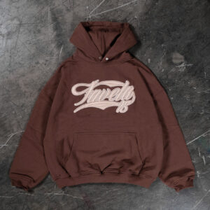 Favela Neuer 3D Druckknopf Hoodie Kaffee