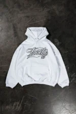 Favela Neuer 3D Druckknopf Hoodie Weiß