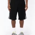 Favela Pleated Shorts Schwarz