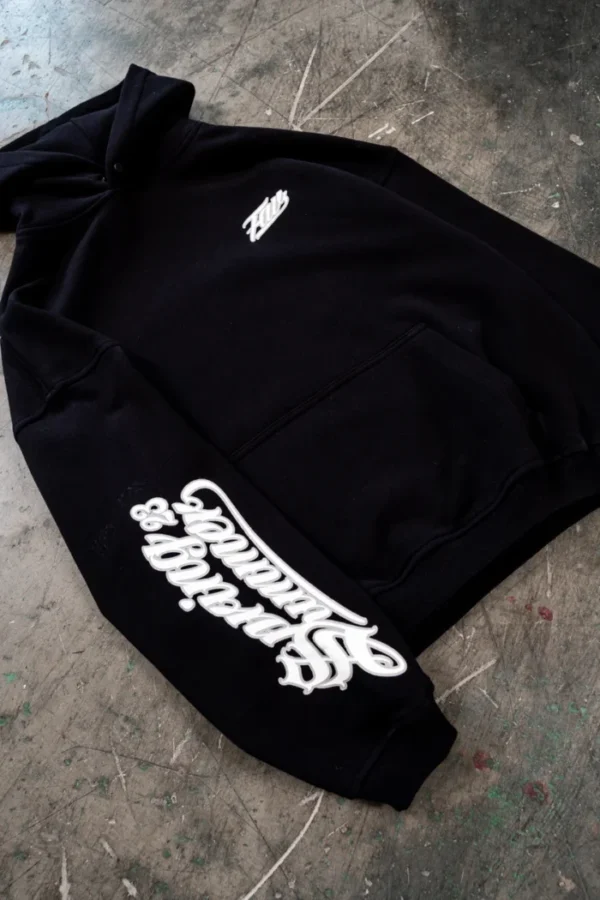 Favela SS23 Schwarz Snap Button Hoodie