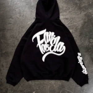 Favela SS23 Schwarz Snap Button Hoodie